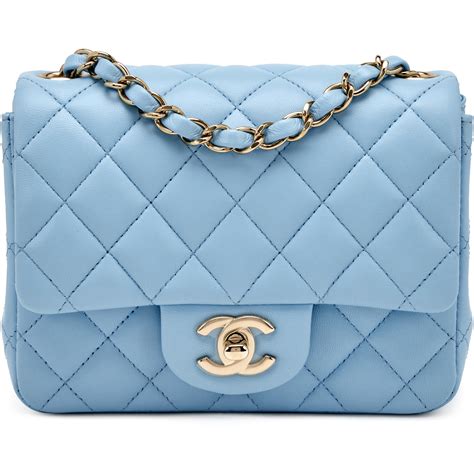 chanel mini flap bag light blue|chanel mini flap bags sale.